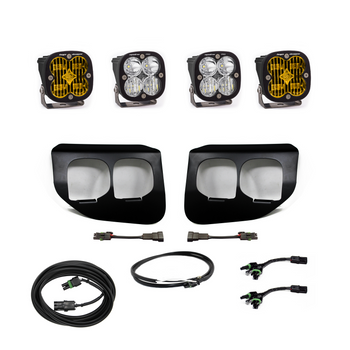 Baja Designs Dual Fog Pocket Kit for 2020-2022 Ford Super Duty (SAE Amber & Pro White w/Upfitter)