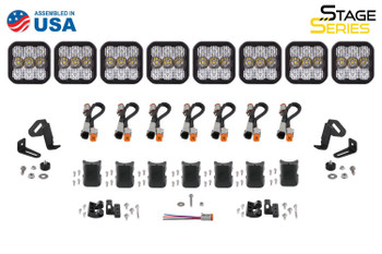 Diode Dynamics SS5 Sport Universal CrossLink 8-Pod Lightbar White Driving