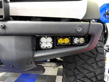KR Off-Road Bezel/Flush Triple Fog Light Brackets for 2021+ Ford Bronco (HD Modular Bumper)