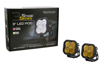 Diode Dynamics Stage Series 3" Max, Yellow Standard (Pair)