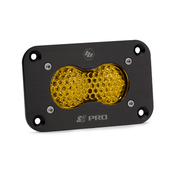 Baja Designs S2 Pro, Flush Mount, LED Work/Scene, Amber