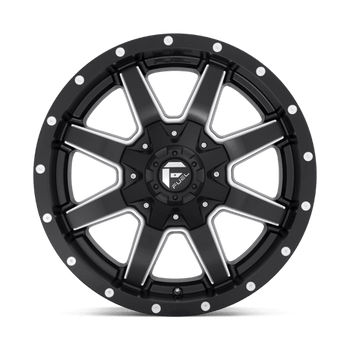 Fuel 1PC: D538 MAVERICK, D538 17X6.5 8X210 MT-BLK-MIL -178MM