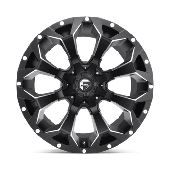 Fuel 1PC: D546 ASSAULT, D546 17X9 5X4.5/5.0 MT-BLK-MIL -12MM