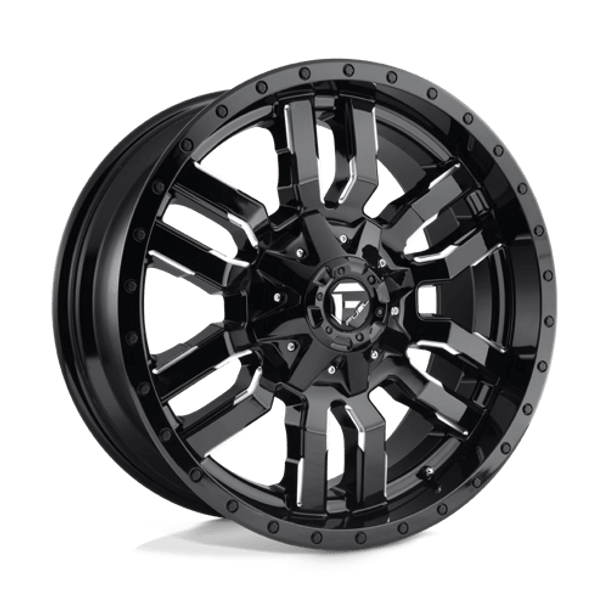 Fuel 1PC: D595 SLEDGE, D595 20X10 6X135/5.5 GL-BLK-MIL -19MM