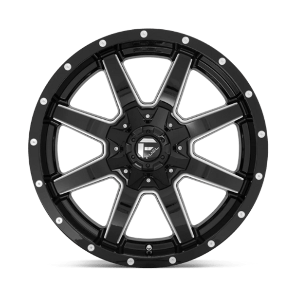 Fuel 1PC: D610 MAVERICK, D610 20X10 8X6.5 GL-BLK-MIL -18MM