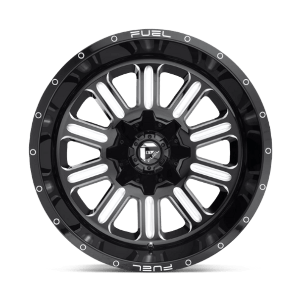 Fuel 1PC: D620 HARDLINE, D620 17X9 8X6.5 GL-BLK-MIL 01MM