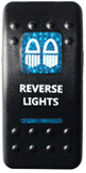 Reverse Lights Rocker Switch (Blue)