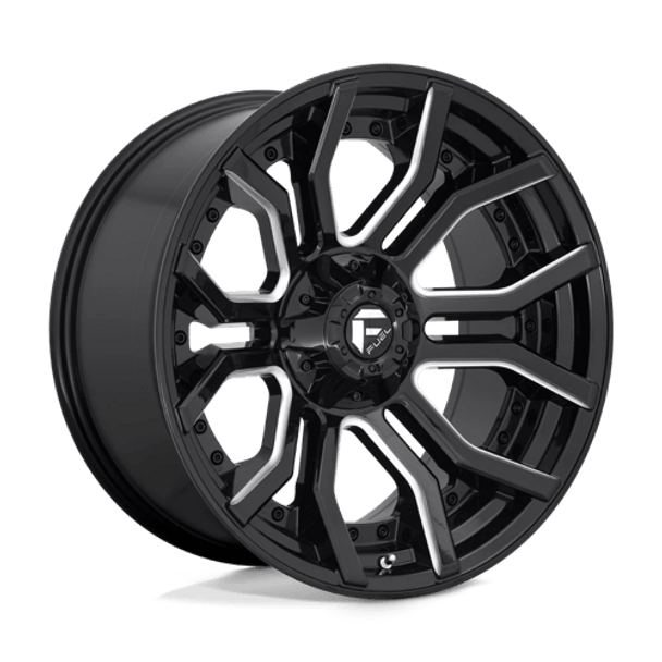 Fuel 1PC: D711 RAGE, D711 20X10 6X135/5.5 GL-BLK-MIL -18MM