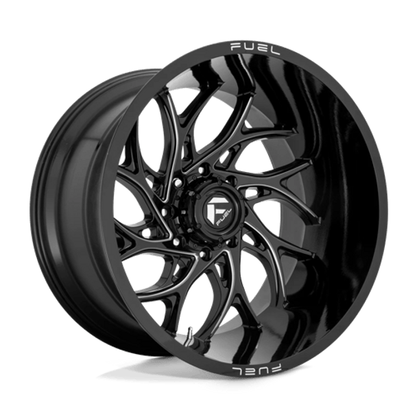 Fuel 1PC: D741 RUNNER, D741 20X8.25 8X200 GL-BLK-MIL 105MM