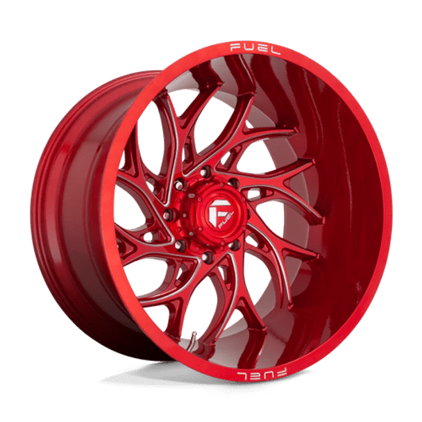 Fuel 1PC: D742 RUNNER, D742 24X14 5X5.5 GL-RED-MIL -75MM