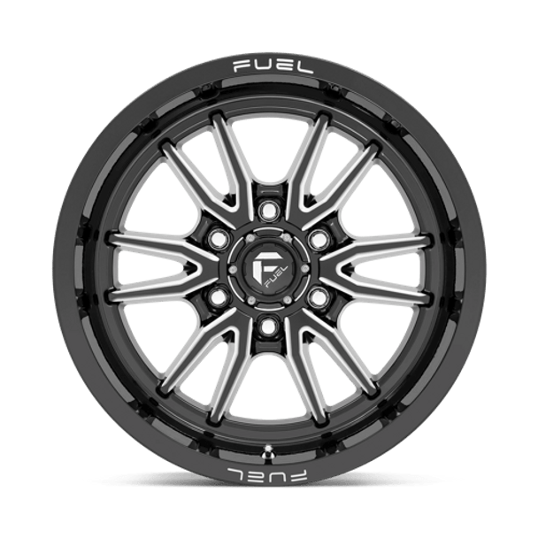 Fuel 1PC: D761 CLASH, D761 18X9 6X5.5 G-BLK MILL 01MM