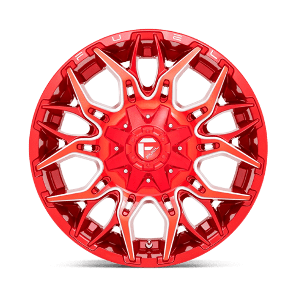 Fuel 1PC: D771 TWITCH, D771 22X12 6X135/5.5 GL-RED-MILL -44MM