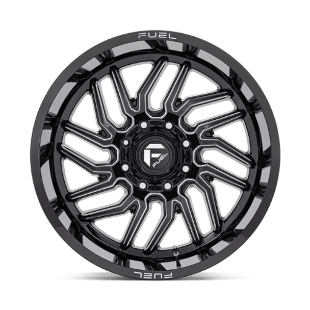 Fuel 1PC: D807 HURRICANE, D807 24X12 6X5.5 G-BLK-MILL -44MM