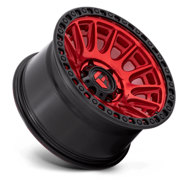 Fuel 1PC: D834 CYCLE, D834 17X9 5X5.0 C-RED-BLK-RG -12MM