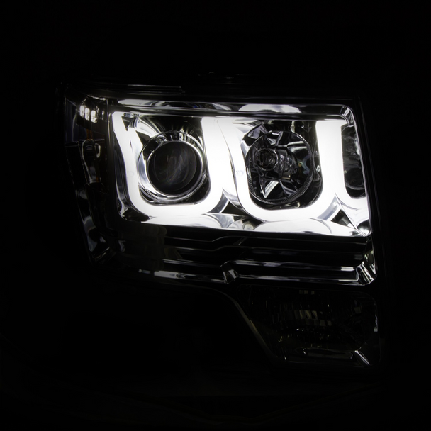 2009-2014 F150 & Raptor ANZO U-Bar Headlights (Chrome)