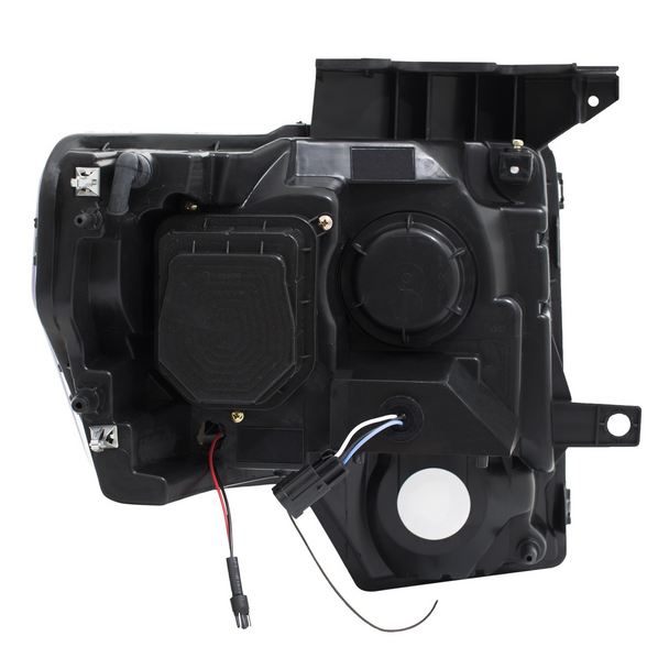 2009-2014 F150 ANZO Switchback U-Bar Projector Headlights (Black)