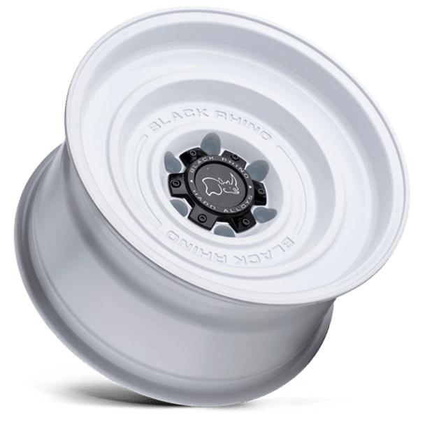 Black Rhino: SOLID, BRSLD 17X9.5 6X5.5 G-WHT -12MM