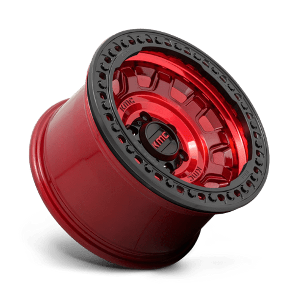 KMC: KM236 TANK BEADLOCK, KM236 17X9 6X5.5 GL-RED -15MM