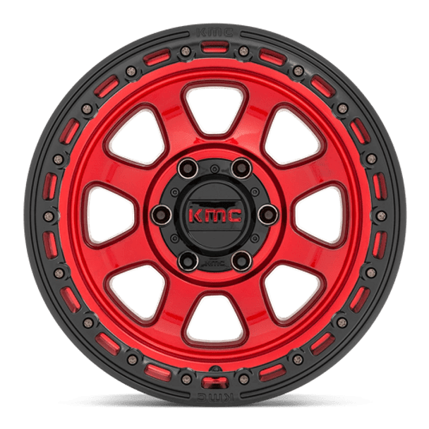 KMC: KM548 CHASE, KM548 20X9 5X5.0 C-RED BLK-LP 00MM