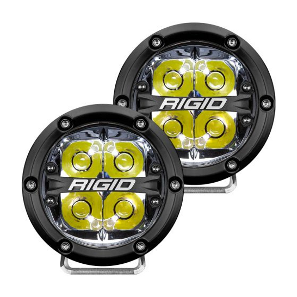 Rigid Industries 360-Series, 4" Pair, Spot (White Backlight)