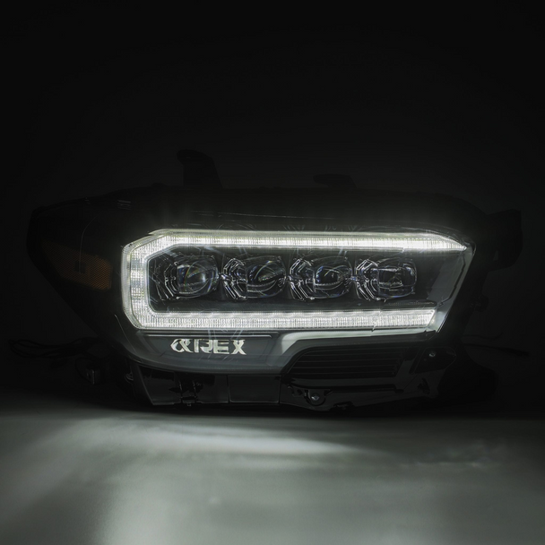 AlphaRex 16-21 Toyota Tacoma NOVA-Series LED Projector Headlights (Chrome)