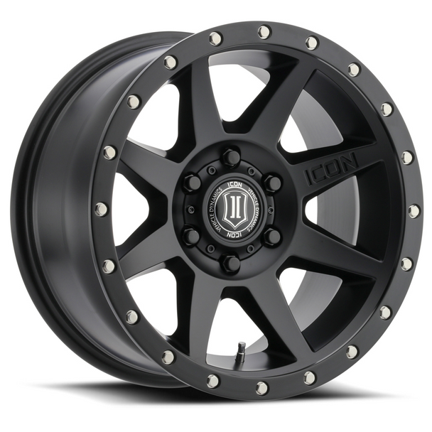 ICON Rebound, 17", Satin Black Finish (17x8.5 / 6x135)