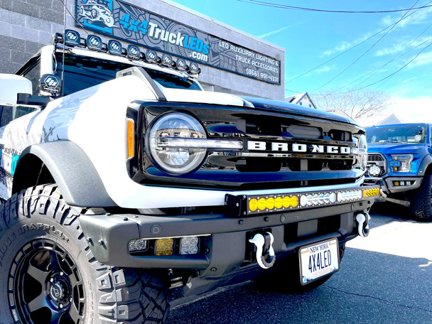 KR Off-Road 30" - 42" Light Bar Bumper Brackets for 2021+ Ford Bronco w/Modular Bumper