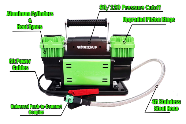 MORRFlate TenSix Portable 12v Off Road Air Compressor (Gen2) MORRFlate TenSix Portable 12v Off Road Air Compressor (Gen2)