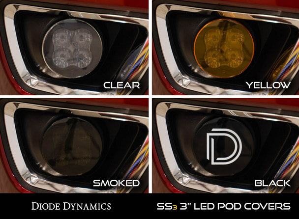 Diode Dynamics Stage Series 3" Standard LED Pod Cover (Smoked)