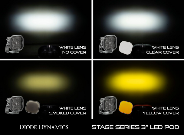 Diode Dynamics Stage Series 3" Round LED Pod Cover (Smoked)