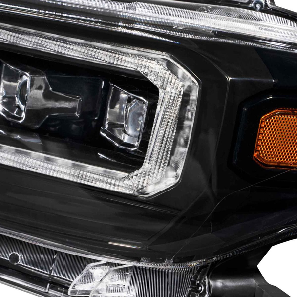 Form Lighting 2016-2022 Toyota Tacoma Sequential LED Projector Headlights (Amber DRL)