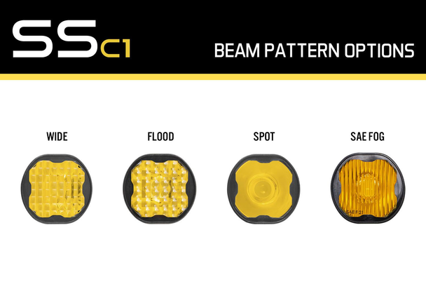 Diode Dynamics Yellow Lens (Single) for SSC1 Pods (Flood)