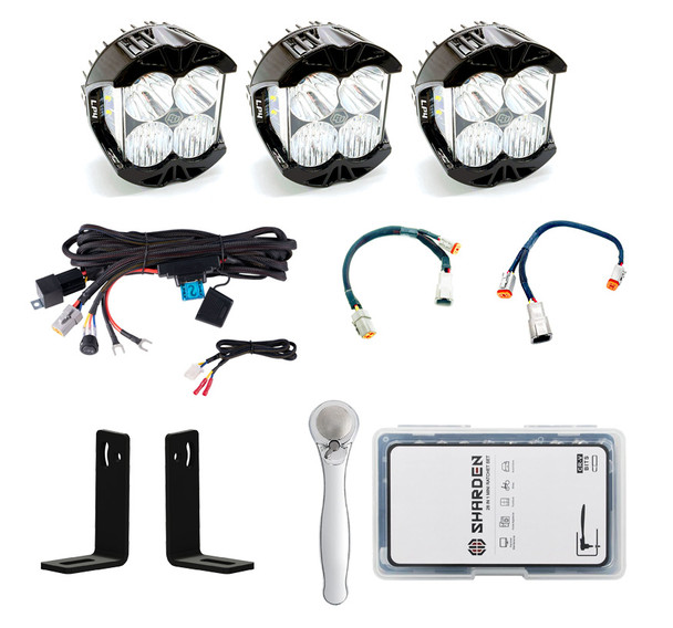 Baja Designs LP4 Linkable by KR Off-Road Light Bar Kit (3 Lights)