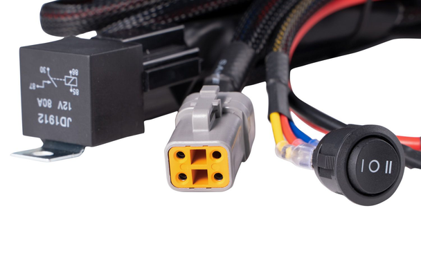 Diode Dynamics Ultra Heavy Duty Single Output 4-Pin Wiring Harness (for CrystaLux DT 4-Pin Linkable Splitters)