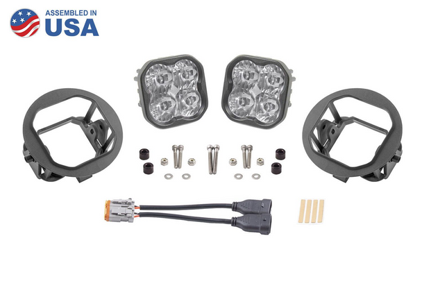 Diode Dynamics Stage Series 3" Sport Yellow SAE Fog Type FT Fog Kit (2006-2014 Ford F-150, 2005-2011 Toyota Tacoma, 2007-2013 Toyota Tundra)