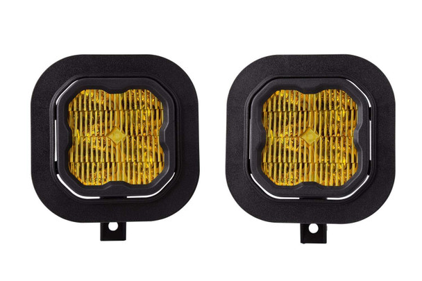 Diode Dynamics Stage Series 3" Max Yellow SAE Fog Type SD Fog Kit (2011-2016 Ford F-250/F-350)