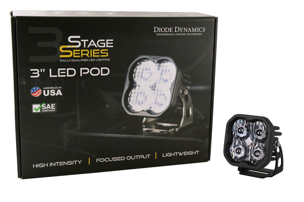 Diode Dynamics Stage Series 3" Pro White, Standard (Single)