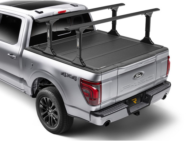 RealTruck BAKFlip MX4 TS Hard Folding Tonneau Cover w/T-Slot Rails (449701TS)