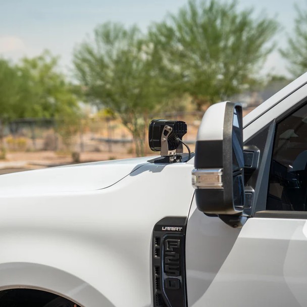 SDHQ A-Pillar Light Mounts for 2023+ Ford SuperDuty SDHQ A-Pillar Light Mounts for 2023+ Ford SuperDuty