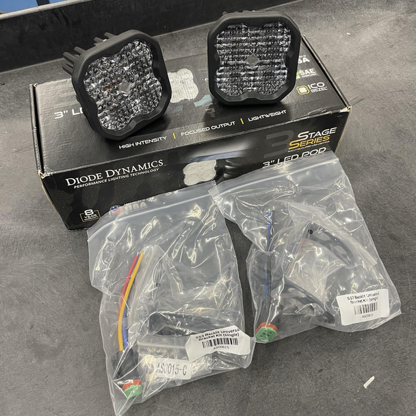 Diode Dynamics SS3 Sport ABL White Flood (Pair) w/Standard Bezels Diode Dynamics SS3 Sport ABL White Flood (Pair) w/Standard Bezels