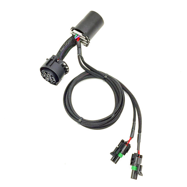 CrystaLux 7-Pin Dual Output Trailer Wiring Harness w/WP-2 Pin Connectors