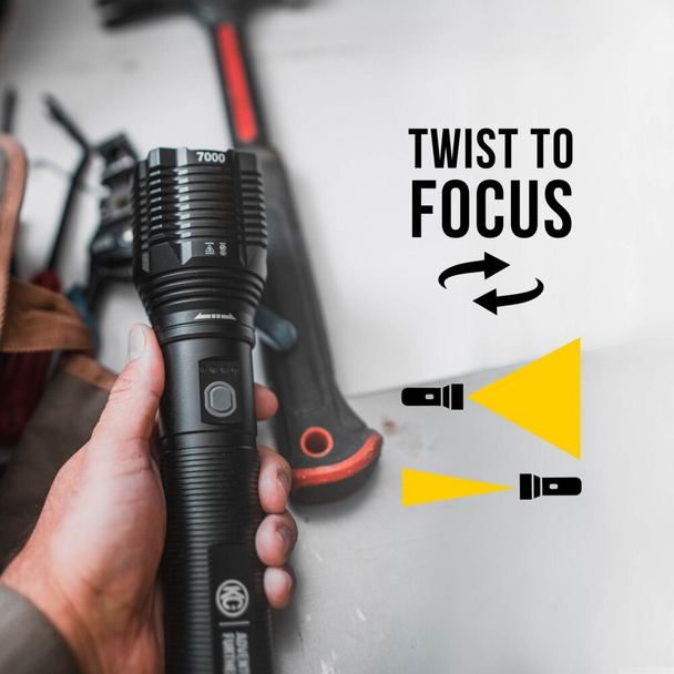 KC HiLITES FLX 7K Rechargeable Flashlight