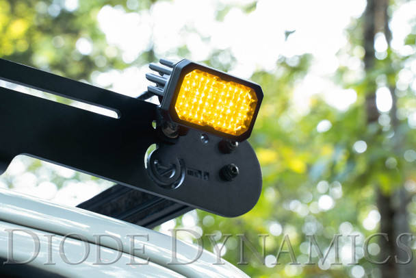 Diode Dynamics Stage Series 2" LED Pod Sport Yellow Fog Standard Amber Backlight (Single)