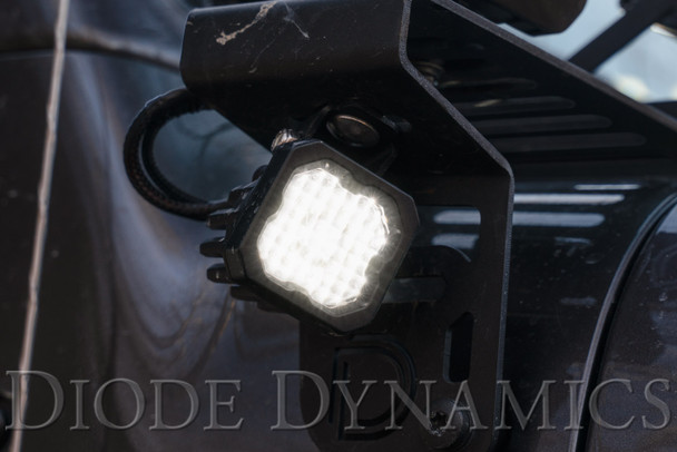 Diode Dynamics Stage Series 1" LED Pod Sport White Wide Standard White Backlight