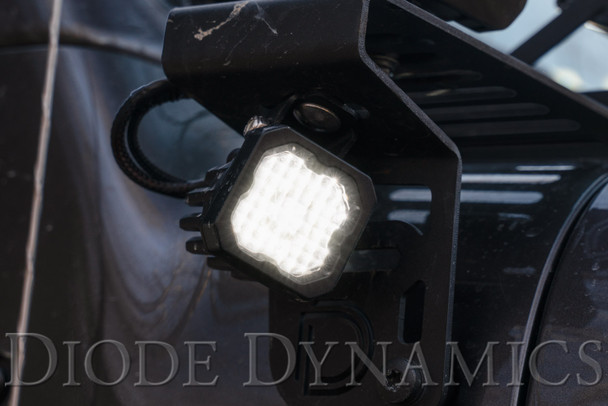 Diode Dynamics Stage Series 1" LED Pod Sport White Wide Standard Amber Backlight