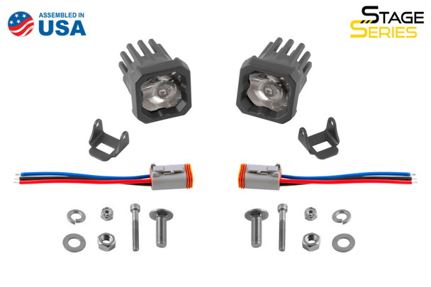 Diode Dynamics Stage Series 1" LED Pod Sport White Spot Standard White Backlight