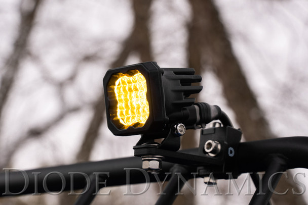 Diode Dynamics Stage Series 1" LED Pod Sport Yellow Spot Standard Amber Backlight (Single)