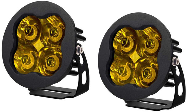 Diode Dynamics Stage Series 3" Pro Yellow Spot Round (Pair)