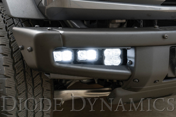 Diode Dynamics Stage Series Fog Pocket Kit for 2021 Ford Bronco, White Pro
