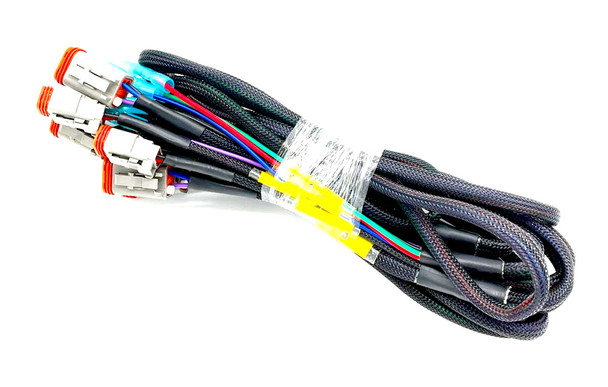 CrystaLux Triple Fog Light Wiring Harness, 4x DT 4-Pin & 2x DT 2-Pin Connectors (Diode Dynamics)